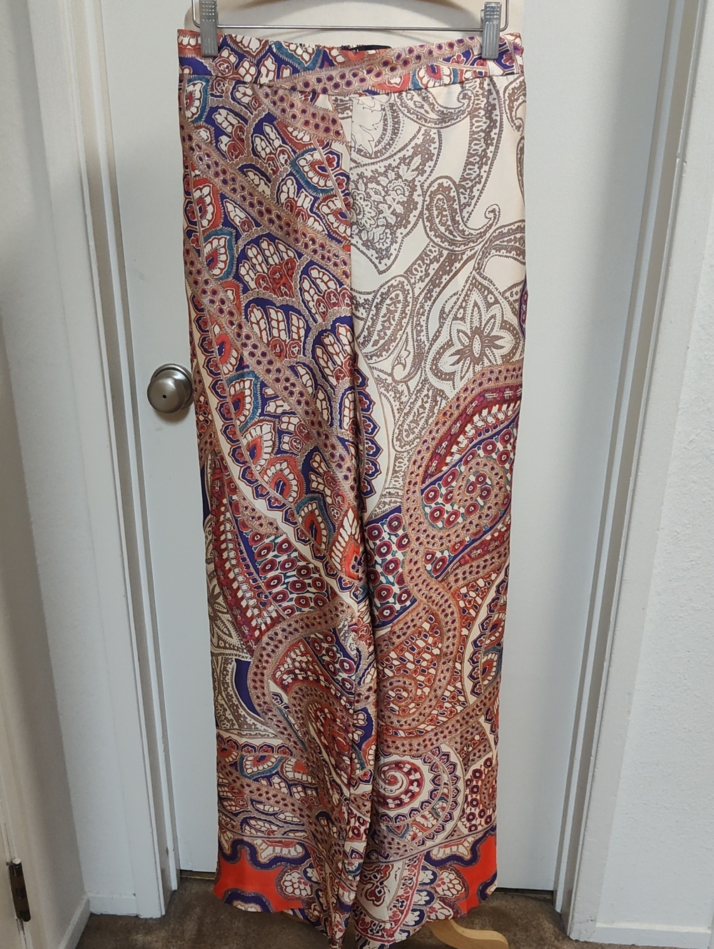 Zara Paisley Multicolor Palazzo Pants size S